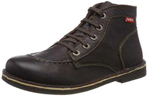 Kickers - Legendiknew, Zapatos de cordones derby Mujer, Marrón (Marron Fonc Sem Mar Perm 93), 38 EU