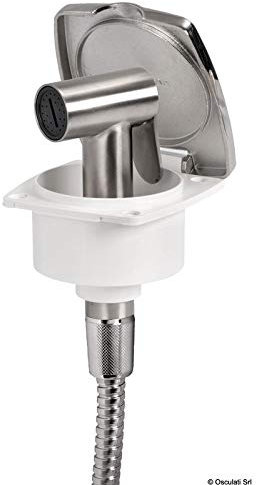 OSCULATI Coffret de Douche Pont New Edge - douchette INOX Tiger - 2,5 m