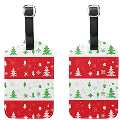 Fantasazio Reiseanhänger Weihnachtsbäume für Gepäck, 2 Stück