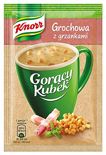 Knorr Goracy Kubek Pea Soup Grochowa - Instant Mug 5 x 14 g Hot Cup