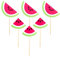 Amosfun 12 stücke Wassermelone Cupcake Topper geburtstagstorte Topper Kuchen Dekorationen Cupcake Pick für Baby Shower geburtstagsfestival