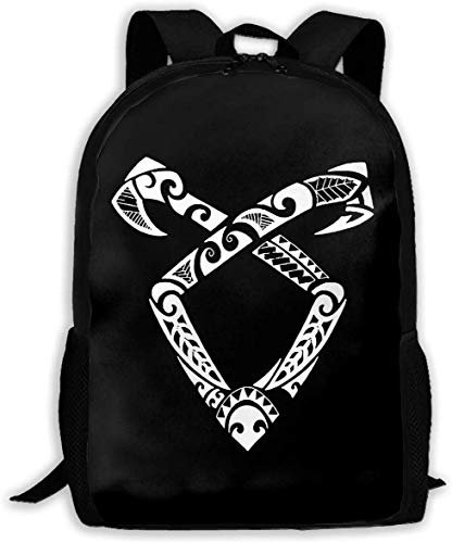 GDESFR Schulrucksack, Sch uuml; ler Tasche, Rucksack Damen Herren Shadowhunters Logo Unisex Rucksack Umhängetasche Schulrucksack Reisetaschen Laptop Rucksack