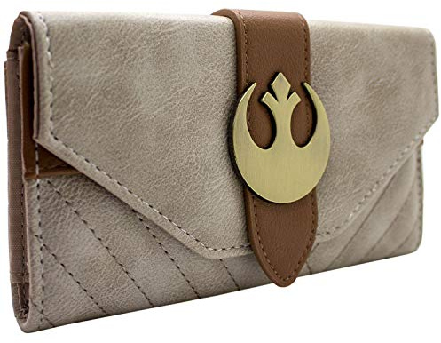 The Last Jedi Star Rey Outfit Wars Rebel Emblem Portemonnaie Clutch Münzfach & Kartenhalter, Braun