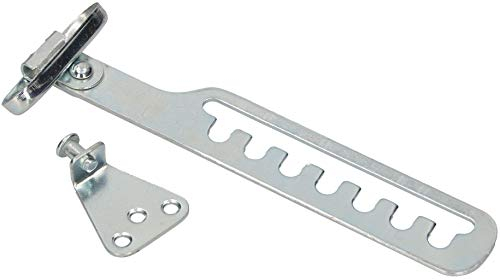 KOTARBAU® Regolatore per l’apertura delle finestre, fermo basculante per finestre, apertura a forbice, grigio argento