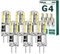 Tailcas G4 LED Lampadina, 1.5W Equivalenti a 20W Lampada Alogena, AC/DC 12V, Bianco Freddo 6000K, 180LM Mini Lampadine LED G4 (9mm * 36mm), 6 Pezzi Non Dimmerabile, per Incasso Faretti, Lampadario