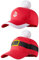 Hicarer Weihnachtsmann-Baseballkappe, 2 Stück, Weihnachtsmützen für Erwachsene, rote Weihnachts-Baseballkappe, Vintage-Baseballmütze, Rot/Ausflug, einfarbig (Getaway Solids), Einheitsgröße