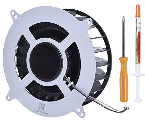 AMAICXX Internal CPU Cooling Fan Replacement for Sony PlayStation 5 PS5 23 Blades Fan 12047GA-12M-WB-01 12V 2.4A General 17 Blades Fan G12L12MS1AH-56J14 (with Heatsink Paste&Screwdriver T8)
