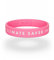Helping Band - Silikon Armband - Climate Saver in Action I Größe S/M I Farbe Pink - Unterstütze WWF-Projekte - Silikonarmband für Herren und Damen - Gummi Armbänder