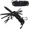 Couteau Suisse, Taozoey Couteau Multifonction 12 en 1, Couteau de Poche Suisse, Swiss Couteau avec Tournevis, Tire-Bouchon, Couteau Pliant, Scie, Ciseaux (Le Noir)