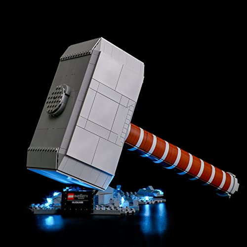 YEABRICKS LED Licht für Lego-76209 Marvel Thors Hammer Bausteine Modell (Lego Set Nicht enthalten)