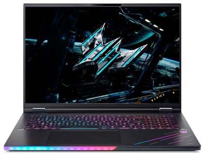 Acer Predator Helios 18 AI | Notebook Gaming | Intel Core Ultra 9 275HX | 18 WQUXGA IPS Mini LED 120 Hz | NVIDIA RTX 5090 | 64 GB RAM DDR5 | 3 TB SSD | Windows 11 Home | Tastiera Italiana QWERTY