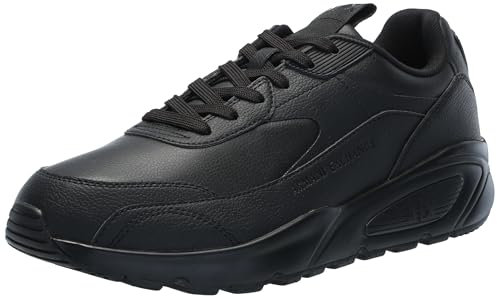 Armani Exchange Herren Bronx Sneaker, Black, 39 EU