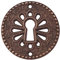 cyclingcolors Schloss mit Schlssel - Antik mbel beschlag schlsselschild fr Mbelschlssel mit Euro-Sperre - Rundes Schlossbeschlag, 40 mm, Golden Brown, Einfach zu installieren