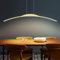 Esszimmerlampe LED Hängelampe Pendelleuchte Esstisch Esszimmer Lampe Wohnzimmerlampe Modern Einfach Linear Hängend Leuchte Dimmbar Hoehenverstellbar für Arbeitzimmer Büro Küche Lampe (Gold, L100cm)