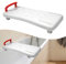 YRHome Badewannensitz 70x31cm Badewannenbrett zum sitzen Badewannensitz Senioren Erwachsene Einstellbar Wannenbrett zum Sitzen für Badewanne Duschbrett Sitzbrett bis 150kg mit Rot Griff