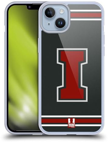 Head Case Designs I Rojo Equipo Universitario de Colegio Caso de Gel Suave Compatible con Apple iPhone 14 Plus