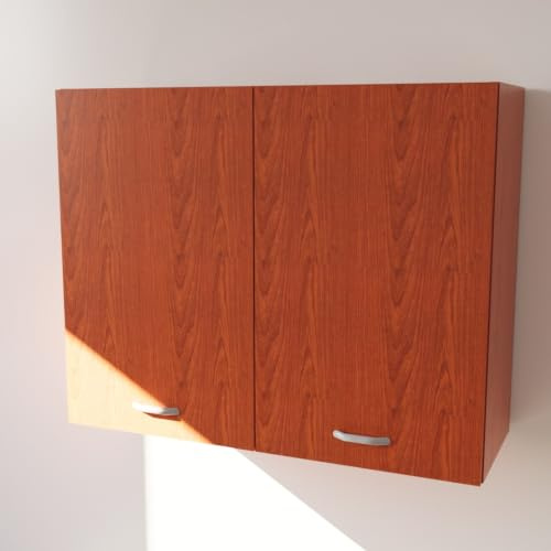 Calandrelli Hängeschrank Küche H 72 B 90 T 33 cm Kirschbaum 2 Türen | veredeltes Material