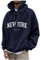 Kaschmir Pullover Herren Herren Pullover V Ausschnitt Thermo Pullover Herren New York Druck Lustige Pullover Loose Fit Y2K Hoodie Baggy Herbst Hip Pop Streetwear Hoodie Security Pullover (Marine XL)
