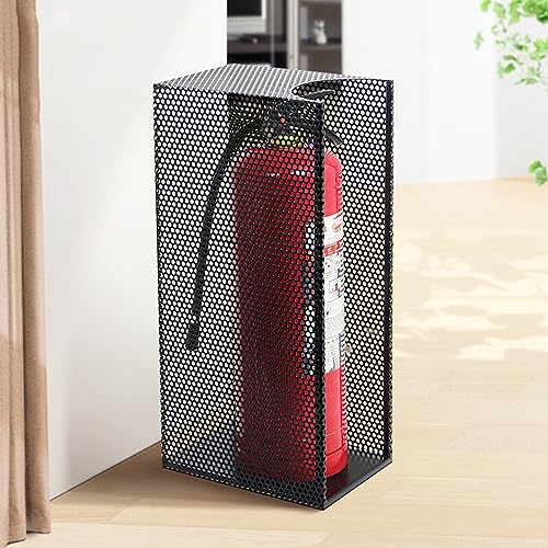 ARCVOX Einzelne Feuerlöscherbox Fasst 1-8kg, Wandberg-Feuerlöscherhalter, Feuerlöscherschrank im Freien, Bodenstehender Feuerlöscherkoffer