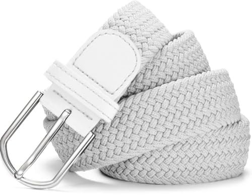 Van Der Rich ® - Cintura Elastico Taglia unica (38 alla 50)- Uomo (Bianco)