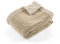 TISECO - Decke Chenille Brushed - Mikroflanell Sherpa Plaid - 130x170 cm - Sand