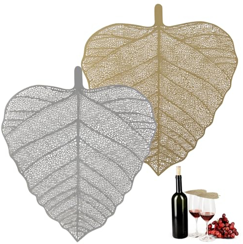 CAKEEYUM Wine Glass Covers 2Pcs Stainless Steel Glass Covers for Drinks, Leaf Shaped Mesh Wine To Keep Bugs Out, Drink Cover for Coffee Mugs Tea Cups Coffee Cup Cover To Keep