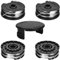 DUOJIN Set di 4 bobine di ricambio per decespugliatore senza fili Parkside PRTA 20-Li C3 IAN351753, B1 IAN330831, B2 IAN334231, C3 IAN365589, PRT 300 A1, PRT 550 A1, A3, 27FT, con Un coperchio