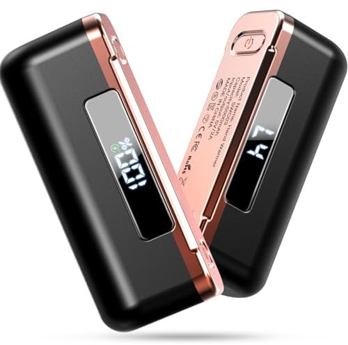 Handwärmer elektrisch -10000mAh Magnetic Elektrischer Handwärmer 2er-Set, 4 Heizmodi Wärme bis zu 55℃, schnelleres Aufheizen handwärmer wiederverwendbar, handwärmer USB powerbank für Frauen Männer