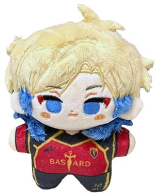 Zhongkaihua 12CM Blue Lock Michel Caesar Plush Figure Plush Pillow Anime PP Cotton Cushion Soft Stuffed Furry Car Bag Home Decoration Pendant For Fans
