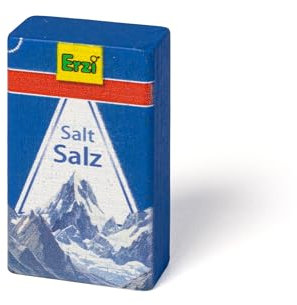 Erzi 19029 Salz aus Holz, Kaufladenartikel für Kinder, Rollenspiele.