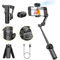 AOCHUAN Gimbal per telefono con sensore di tracciamento AI, migliora le tue riprese con asta di prolunga da 7,8 per gimbal, gimbal per iPhone con stabilità 8.0 per riprese sportive-Smart X2 AI Nero
