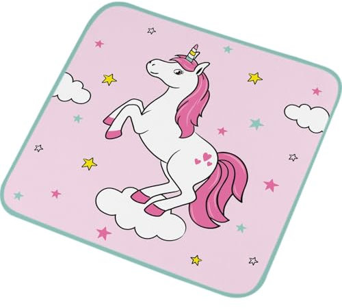 Gruss & CO Zauberhandtuch Motiv Einhorn | Gästehandtuch, 30 cm x 30 cm, gepresst, Baumwolle | Geschenk, Schultüte, Kindergeburtstag | 74091