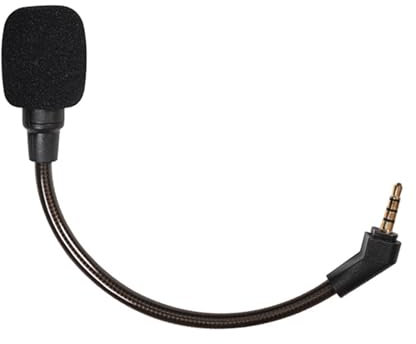 Zemusinet Microphone avec filtre en mousse pour casque de jeu Theta 7.1 3,5 mm