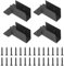 4 PCS Pergola Brackets, Stainless Steel Top Mounting Corner Brackets Pergola Upper Joint Beam Frame Connector for Garden, Patio Gazebo, Log Cabin