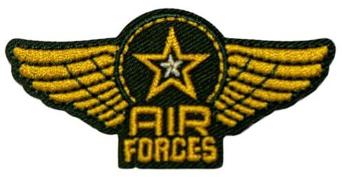 Patch Ecusson Thermocollant Insigne Air Forces 2,50 x 5,50 cm