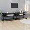 Juroupi Mobile Porta TV Marmo Nero 160x40x40,5 cm in Vetro Temperato,Mobile TV,Mobile Porta TV Soggiorno,Mobile TV Soggiorno Moderno -331721
