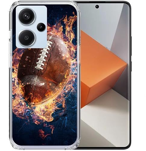 CoverHeld Hülle für Xiaomi 15 Handyhülle aus Silikon Hülle mit Motiv 3471 American Football Ball in Flammen