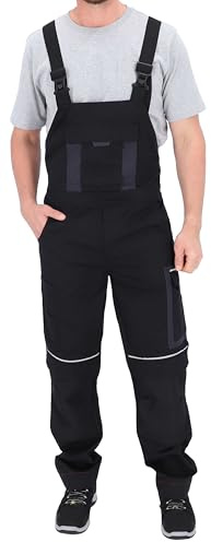 ELIWORX Latzhose Herren mit Stretch – Lange Arbeitshose für Männer mit Werkzeugtaschen – Robuste Arbeitskleidung für Handwerk, BAU & Heimwerker – bequem & strapazierfähig