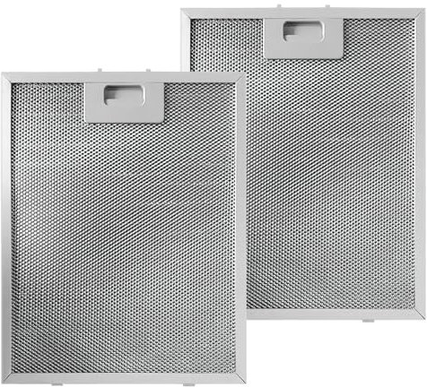 2 Pack Cooker Hood Filter, 5-Layer Cooker Ho Od Filter Replacement, Aluminum Range Grease Filters For Many Brands Of Hoods, 305 X 267 X 9 Mm