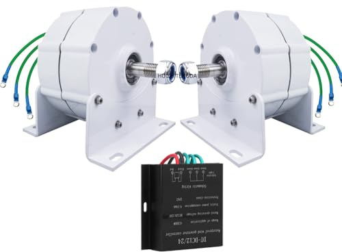 220v,Generatore Eolico Orizzontale da 10000W, 24V 48V 120V 220V, generatore Motore a Magnete Permanente Senza Ingranaggi ad Alta efficienza per Uso Domestico Fai-da-Te