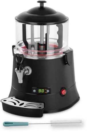 GASFRIT Chocolatera Eléctrica hosteleria 5 L / 10 L, Dispensador de Chocolate Caliente HORECA con Pantalla LED, Policarbonato BPA Free, Uso Intensivo (5 Litros)