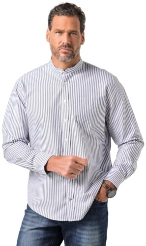 JP 1880 Herren Oxfordhemd, Langarm, Stehkragen, Modern Fit Hemd (1er Pack)