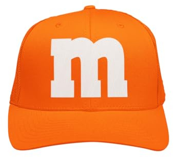 MM Mesh Cap – Basecap – M und M Damen Kostüm Zubehör – Gruppen Baseballcap für Karneval, Fasching, Festival & JGA – bunte M&M Verkleidung Mütze – Partyhut für Damen & Herren – Unisex One Size