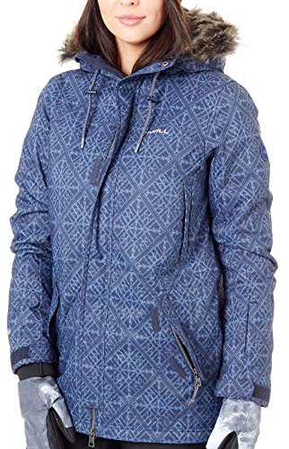 O'Neill Damen Parka blau XS Jacken, Blue AOP