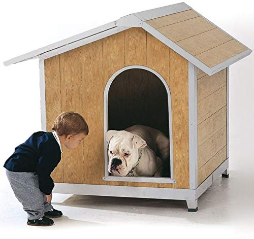 Suinga HUNDEHÜTTE AUS PVC, Modell Málaga, mit klappbarem Dach, 118x108x109 cm. Hohe Haltbarkeit und Widerstandsfähigkeit.