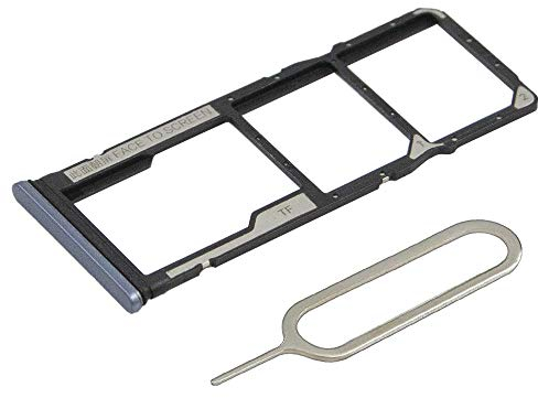MMOBIEL Bandeja de Tarjeta Porta Sim Ranura Compatible con Xiaomi Redmi Note 9 / 9S / 9 Pro - Soporte de la Ranura SIM - Incluye Junta de Goma y Sim Pin - Gris