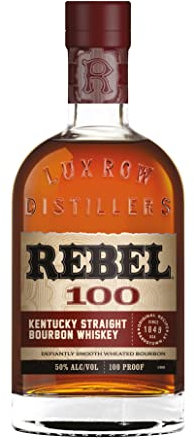Rebel 100 Kentucky Straight Bourbon Whiskey, 70 cl (1 bottle)