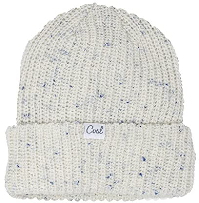 Coal Edith Chunky Rib Knit gesprenkelte Wolle Beanie, Weiss/opulenter Garten, Einheitsgr��e