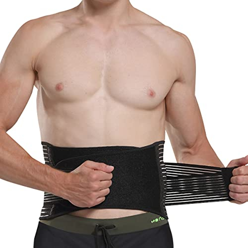 Rhinocerosdance Rückenbandage mit Stützstreben und Verstellbare Zuggurte und Atmungsaktiver, Rückenstützgürtel für Lindert Schmerzen, Lendenwirbelstütze,für den Perfekten Sitz (M,L,XL)
