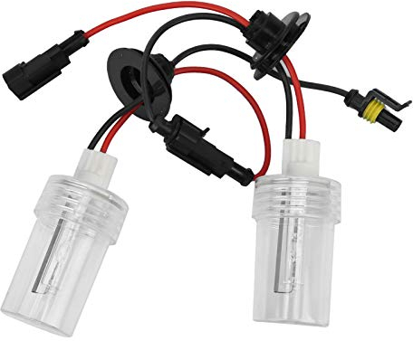 Ampoules de Phares Xénon 8000K, 2 Pièces Ampoules de Phares au Xénon Remplacement de Lampe 100W 8000K H1 Prise pour 12V Auto